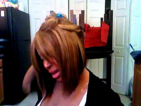 How To Wrap And Flat Iron Ur Bob Youtube