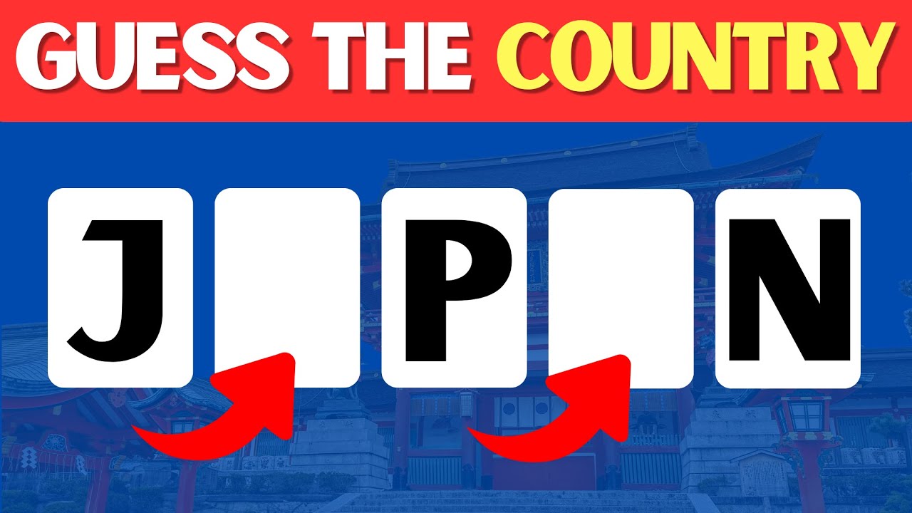 Can You Guess the Country Without Vowels? 🌍 | 70 Countries Challenge | Quiz Cable