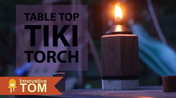 Modern Table or Bar Top Tiki Torch! Build Project!