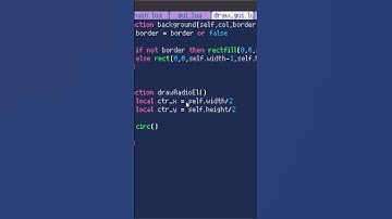 How to Center a Circle in Picotron #gui #picotron #fantasyconsole