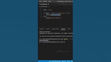 Output Guess Understanding Python If Else Statement #shorts
