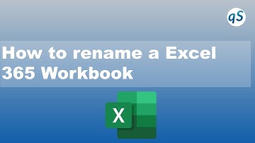 How to rename an Excel 365 Workbook