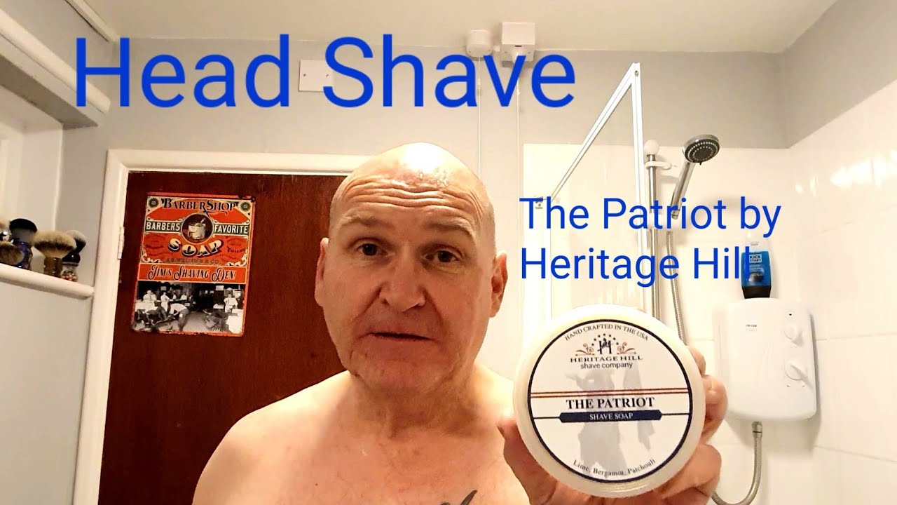 Head Shave using The Patriot by Heritage Hill Shave Company and The Leaf Razor.