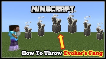 How To Throw Evocation Fangs l Minecraft