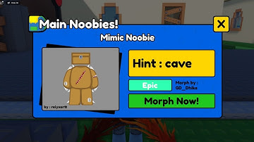 How To Get Mimic Noobie In Find The Noobies Morphs Roblox (2024)