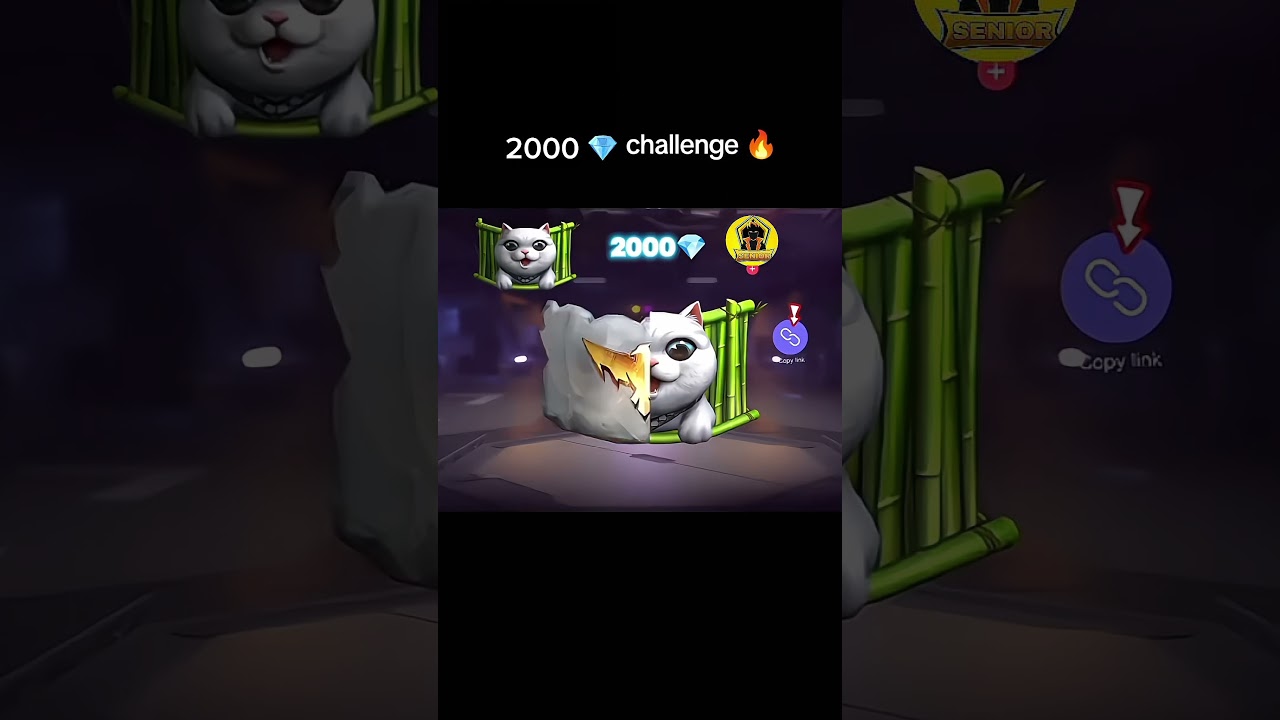 2000 💎 CHALLENGE 🥵 FFF || Shorts