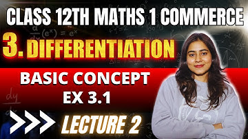 Ch 3 Differentiation | Basic of Ex 3.1🔥 | Class 12th HSC Commerce Maths 1 | Maharashtra Board