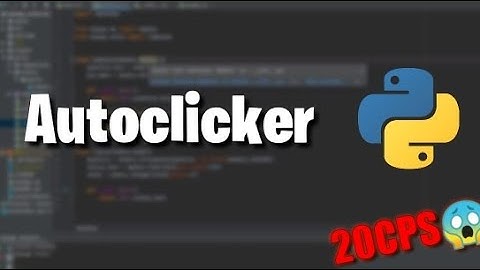 How To Make an Autoclicker Using Python in JUST 4 lines of code (20Cps+)