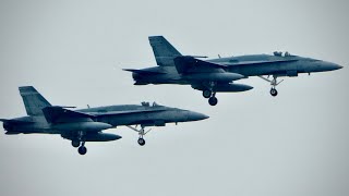 x2 CF-18 Hornets TAC Demo | Barrie Airshow 2023