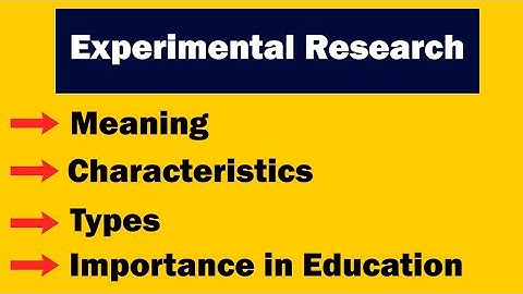 Introduction to Experimental Research | Types | Steps | Threats | complete concept by Zeshan Umar