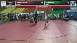 684 Schoolboy 91 Tobey Ravida Hawaii vs Levi Wilson Idaho 8429511104