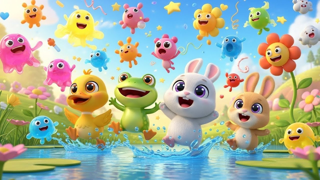 Игры у пруда | Популярная детская песенка | Пойте вместе с детьми