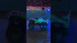 Best Monster Truck Donuts! Megalodon Glow Party. #shorts #monstertruck #hotwheels #megalodon