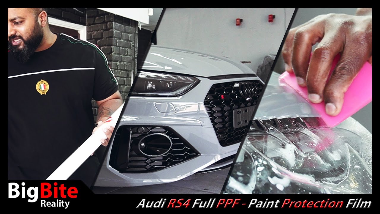 Audi RS4 Full PPF - Paint Protection Film - BigBite Reality Season 2 
