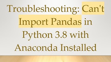 Troubleshooting: Can