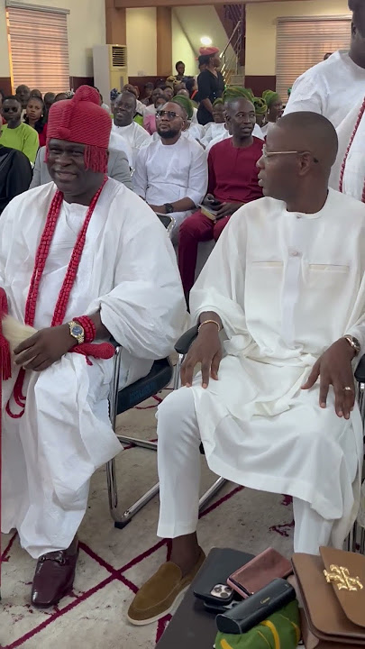 The Oba of Isolo at the Isolo LCDA thanksgiving service