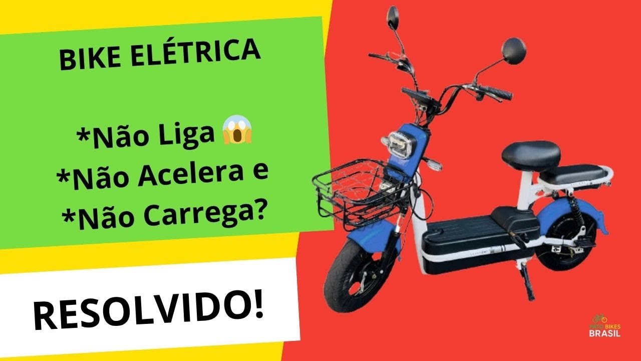 Bicicleta Elétrica Não Liga, Não Acelera e Não Carrega Veja Como Consertar Passo a Passo!