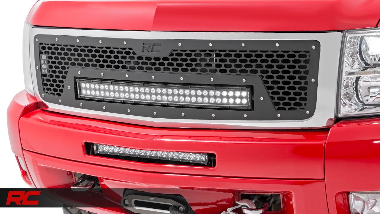 Fits 2007-2013 Chevy Silverado 1500 Black Billet Grille Grill Insert Combo