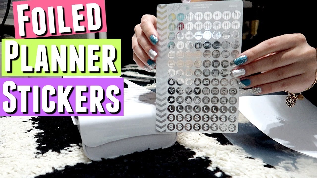 New FOILED PLANNER STICKERS using the Heidi Swapp Minc Foil Machine Applicator