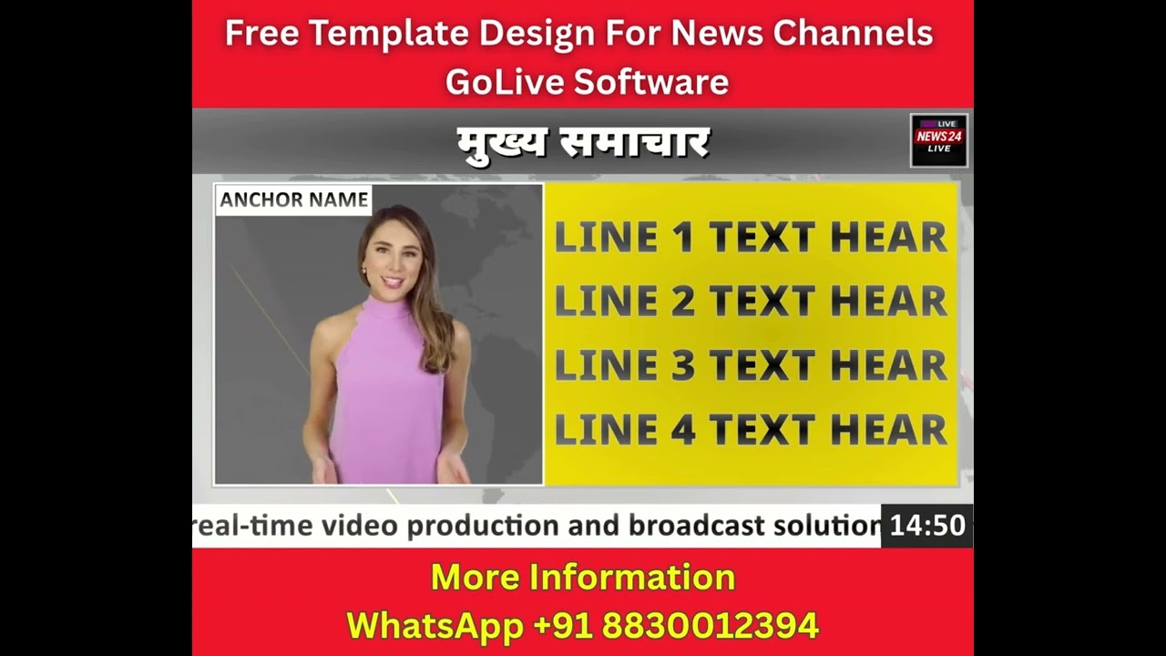News video maker News Lower Breaking Headline FREE Design Download NO GREEN SCREEN 