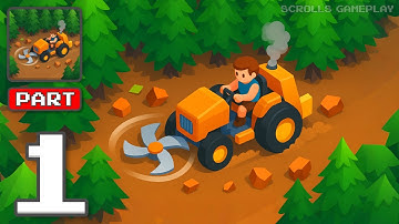 Lumber GO - Gameplay Walkthrough Part 1 - Chop Trees Build Faster (iOS, Android)