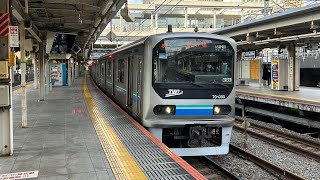 東京臨海高速鉄道りんかい線70-000形トリZ3編成　大崎駅発車