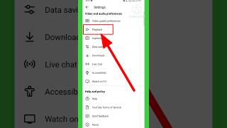 Youtube Playback Setting 😱😱🔥 #shorts #short #youtube #settings #tutorial #smartphone #tips #tech