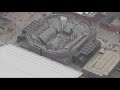 NBA arena demolished with explosives