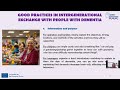 Module 6 - Intergenerational Learning for People with Early Signs of Dementia