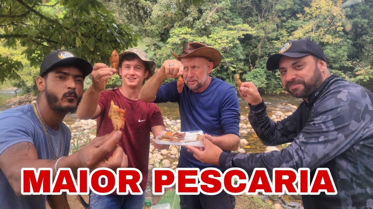 GINHO  E JACKIE CHARLES PEIXE FRITO NA HORA PESCANDO DIRETO NA SELVA