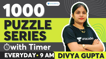 1000 Puzzle Series for SBI & IBPS PO/Clerk 2021 with Timer | Day-47 | Bank Pro | Divya Gupta