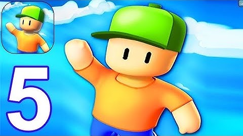 stumble guys - gameplay walkthrough part 5 - crown win: 5 (iOS, Android)