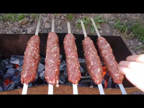Видео рецепт Шашлык из молотого мяса