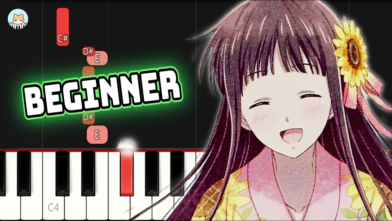 Fruits Basket Season 2 ED 2 - "Eden" - BEGINNER Piano Tutorial & Sheet Music