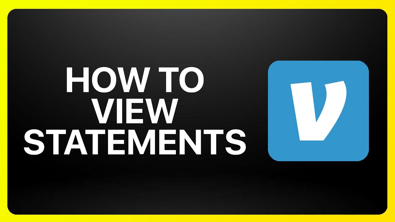 How To View Venmo Statements Tutorial