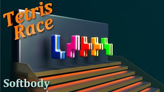 Tetris Race - Softbody Simulation V2