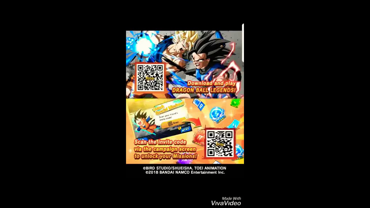 Qr of dragon ball legends for new players - YouTube