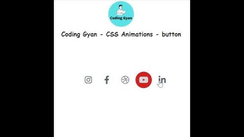 social media button in html and css