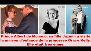 Jazmin, La Fille Du Prince Albert De Monaco, A Visité La Maison Denfance De La Princesse Grace.