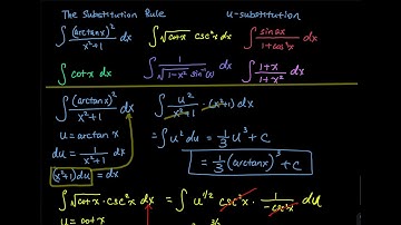 5.5 Part 4/9: Substitution Rule (u-substitution) More Even Complicated Examples | Integral Calculus