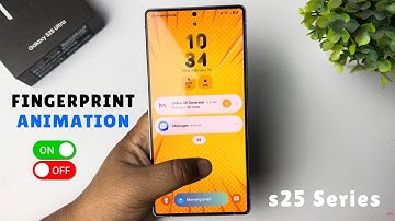 Galaxy S25/ S25+/ Ultra: How to Enable/Disable Show Animation When Unlocking With Fingerprints
