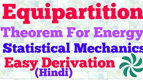 equipartition theorem (statistical mechanics) derivation