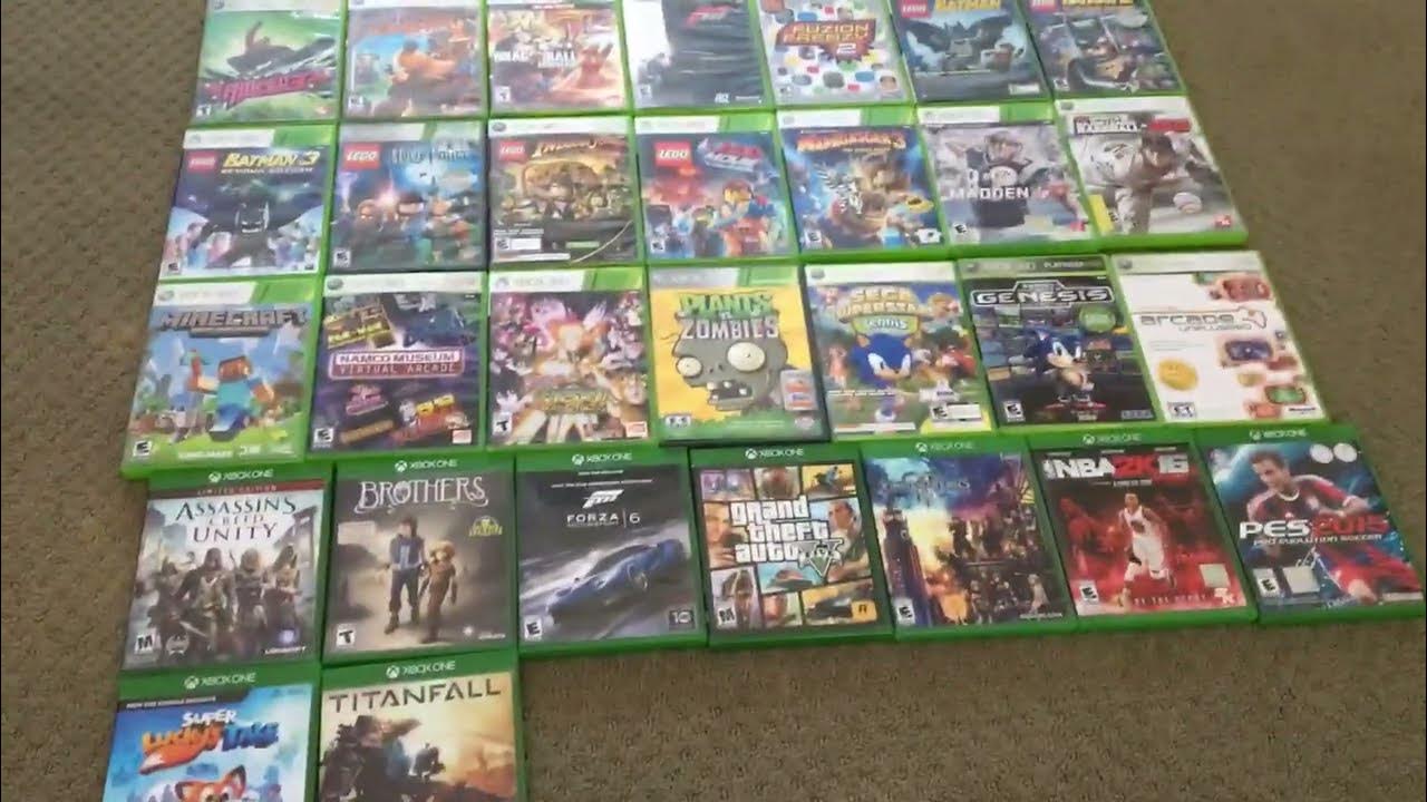 My xbox 360 and xbox one game collection YouTube