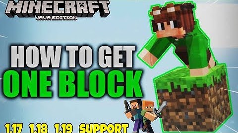 How to play one block in minecraft  1.19 | minecraft one block download