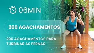 200 Agachamentos Para Turbinar As Pernas - Carol Borba