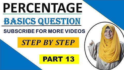 4% of 400 & 3% of 300 || Percentage basic Questions|| Maths Academy By Farina Memon