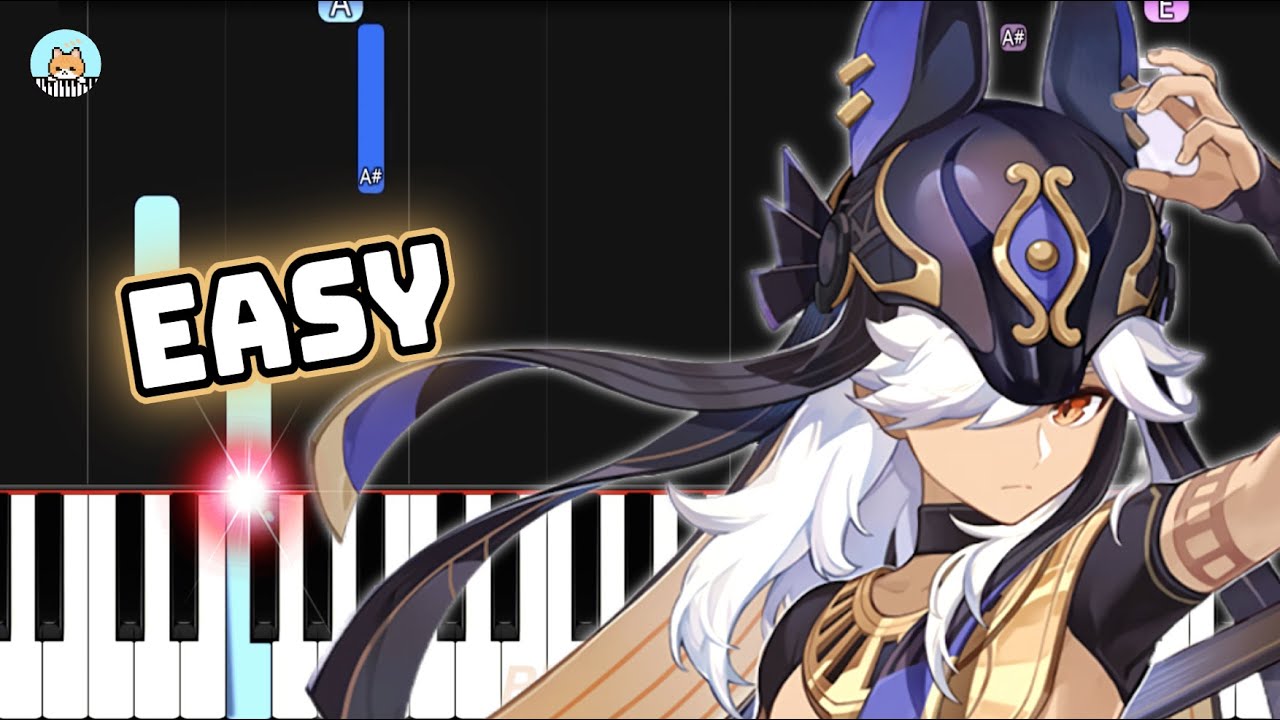 Genshin Impact Demo - "Cyno: Counsel of Condemnation" - EASY Piano Tutorial & Sheet Music