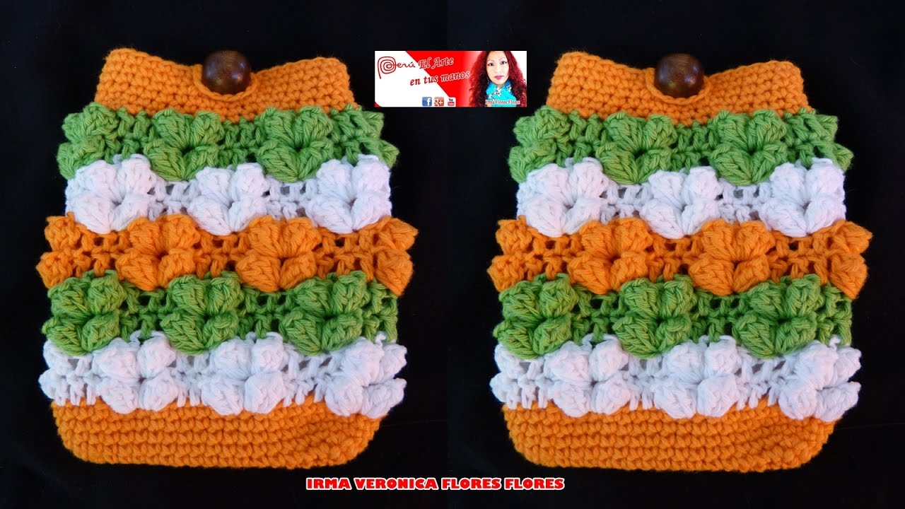 APRENDE FUNDA PORTA CELULAR TEJIDO A CROCHET EN COLORES ALEGRES PASO A PASO