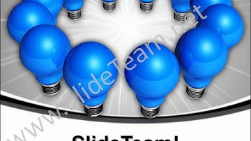 Light Bulbs In A Circle Teamwork PowerPoint Templates ppt Themes 1012 Slides Backgrounds