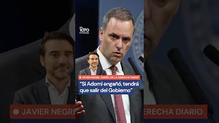 LA DERECHA DIARIO LE SOLTÓ LA MANO A ADORNI: “Si engañó, se tiene que ir”